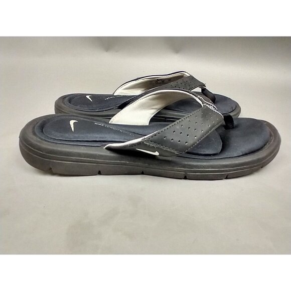 Nike Comfort Thong Sandals Womens 7 Black Flip Flops Cushioned 354025-011 - Picture 2 of 9